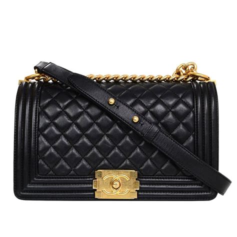 chanel boy bag replica black|More.